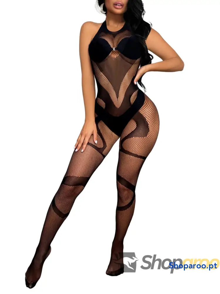 Body feminino sem entrepernas roupa de dormir sexy lingerie macia para mulher