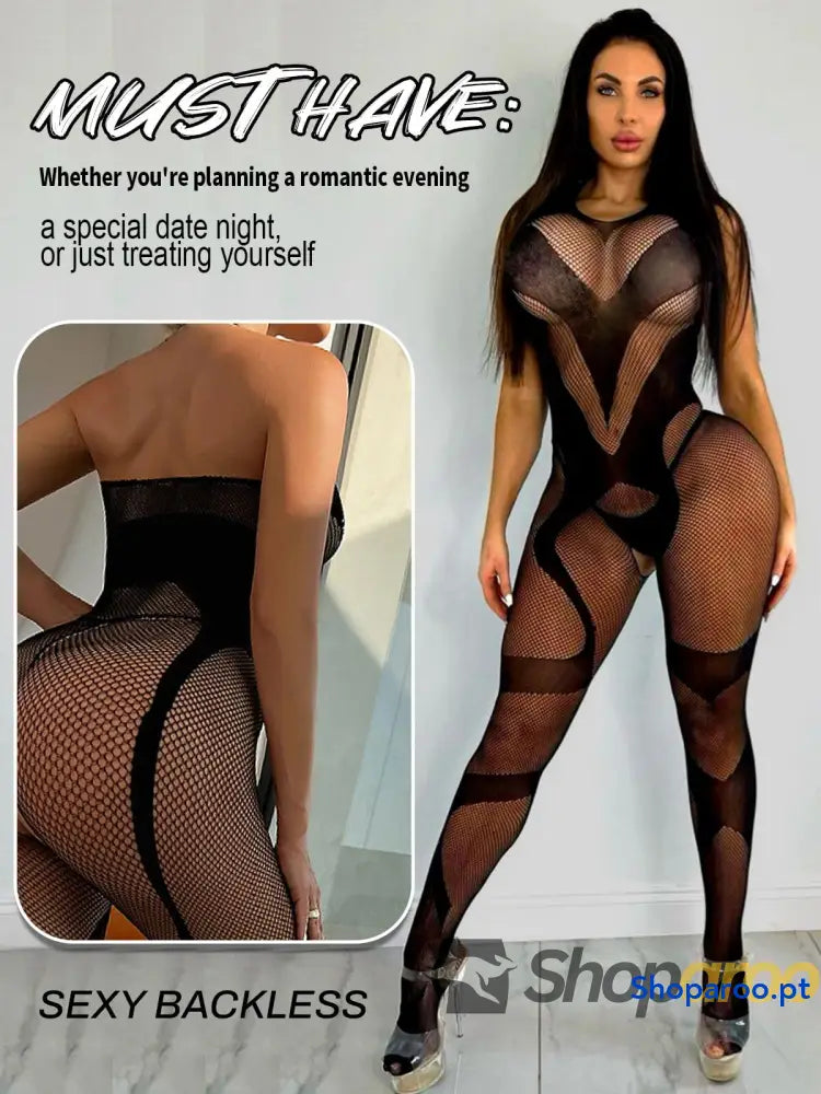 Body feminino sem entrepernas roupa de dormir sexy lingerie macia para mulher