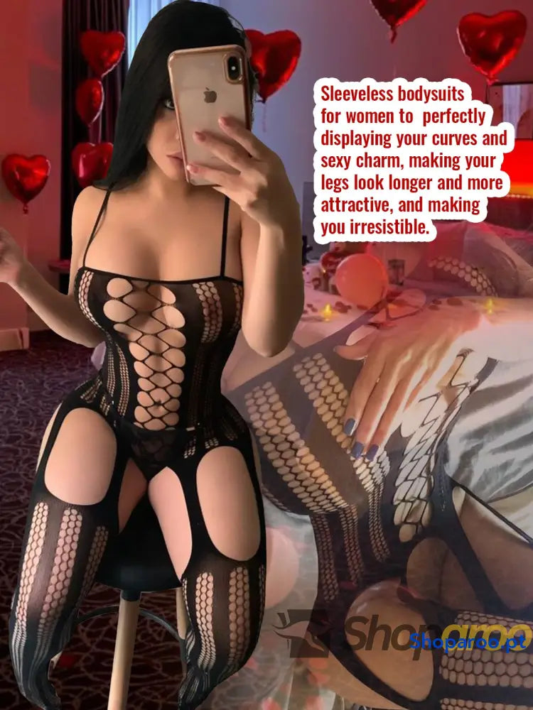 Body feminino sem entrepernas roupa de dormir sexy lingerie macia para mulher