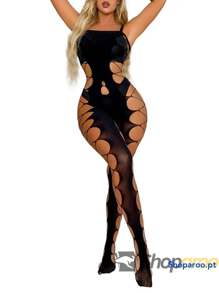Body feminino sem entrepernas roupa de dormir sexy lingerie macia para mulher