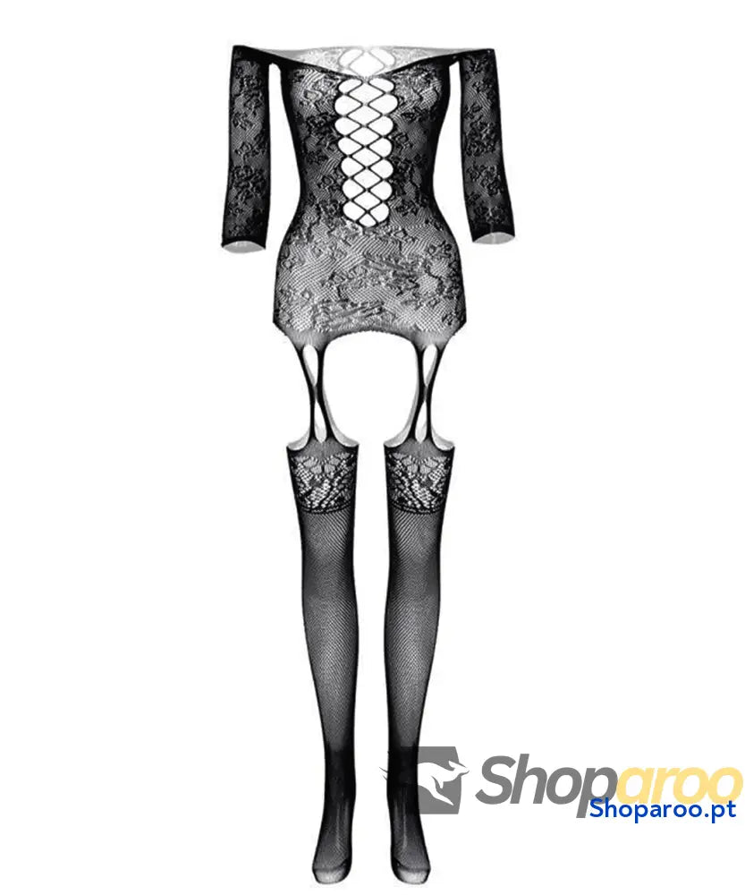 Body feminino sem entrepernas roupa de dormir sexy lingerie macia para mulher