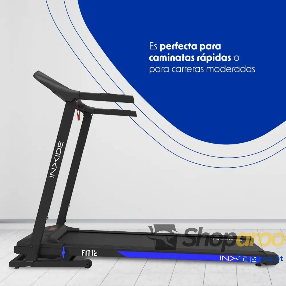 Bodytone Passadeira de corrida dobrável conectividade Bluetooth FitShow e Zwift 12 programas treino velocidade máxima