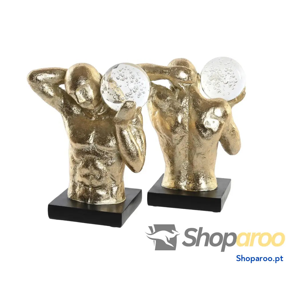 Boekensteun DKD Home Decor Resina Homem Moderno (31 x 10 x 19,3 cm)