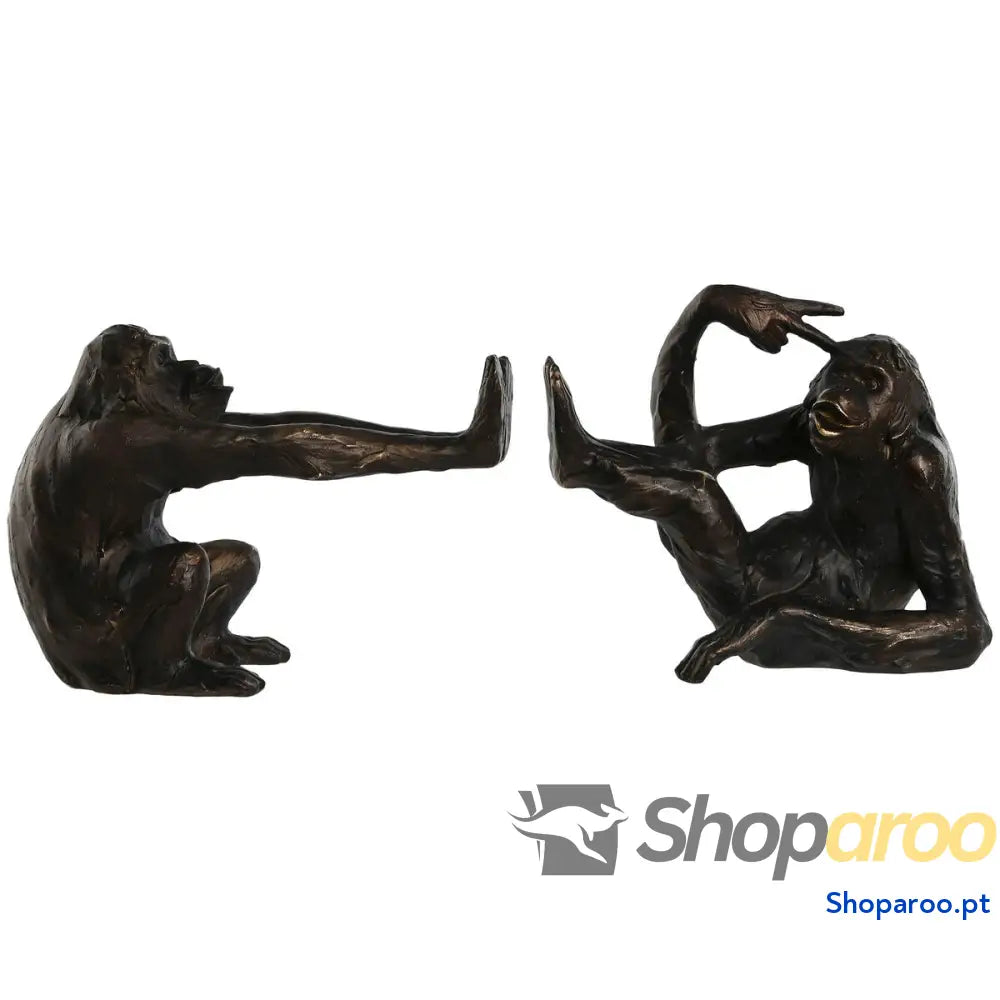 Boekensteun Home ESPRIT Resina Macaco 22,5 x 9,8 x 17 cm