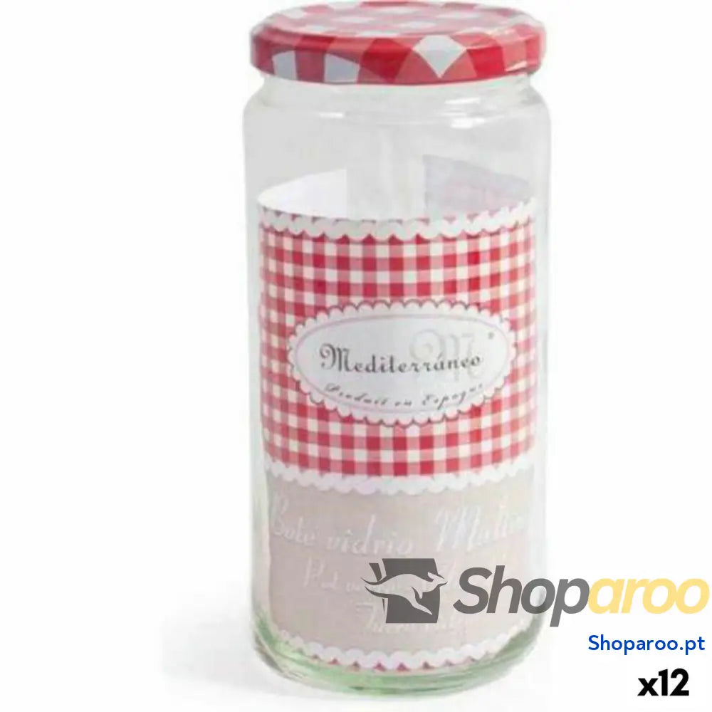 Boião de Vidro La Mediterránea Norma Multiusos 720 ml Vidro (12 Unidades)