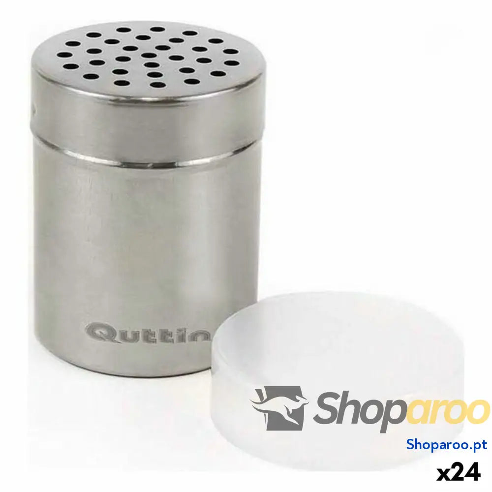 Boiões de especiarias Quttin 107466 Aço inoxidável Aço (24 Unidades)