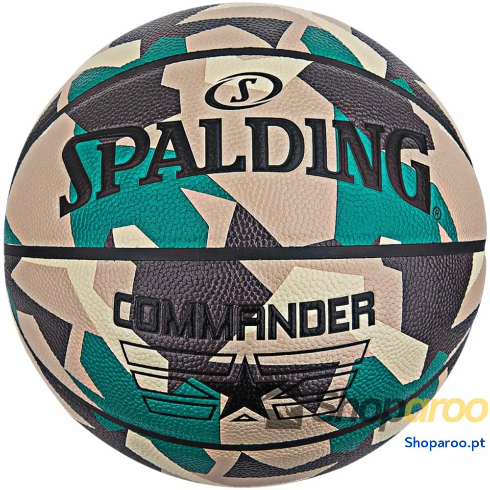 Bola de Basquetebol Commander Poly Spalding Commander Castanho 7 Sintético (Tamanho 7)