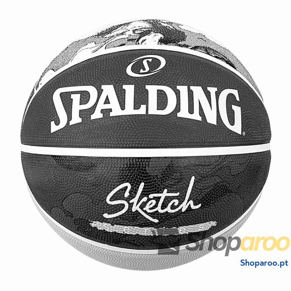 Bola de Basquetebol Spalding Sketch Dribble Preto Borracha natural (Tamanho 7)