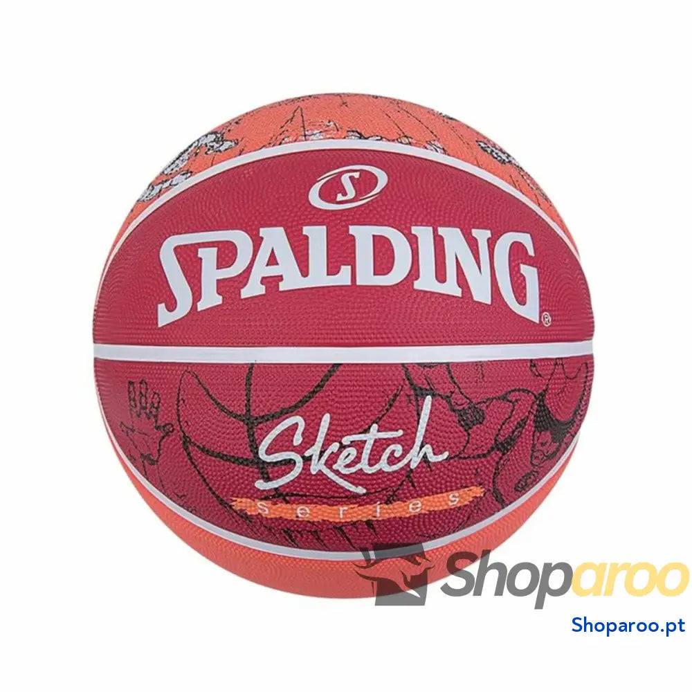 Bola de Basquetebol Spalding Sketch Dribble Vermelho Borracha natural (Tamanho 7)