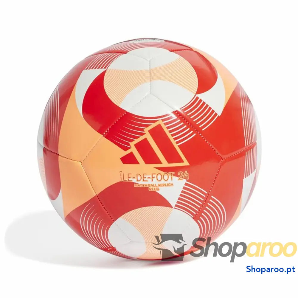 Bola de Futebol Adidas Ile de Foot 24 Club Vermelho Tamanho 5