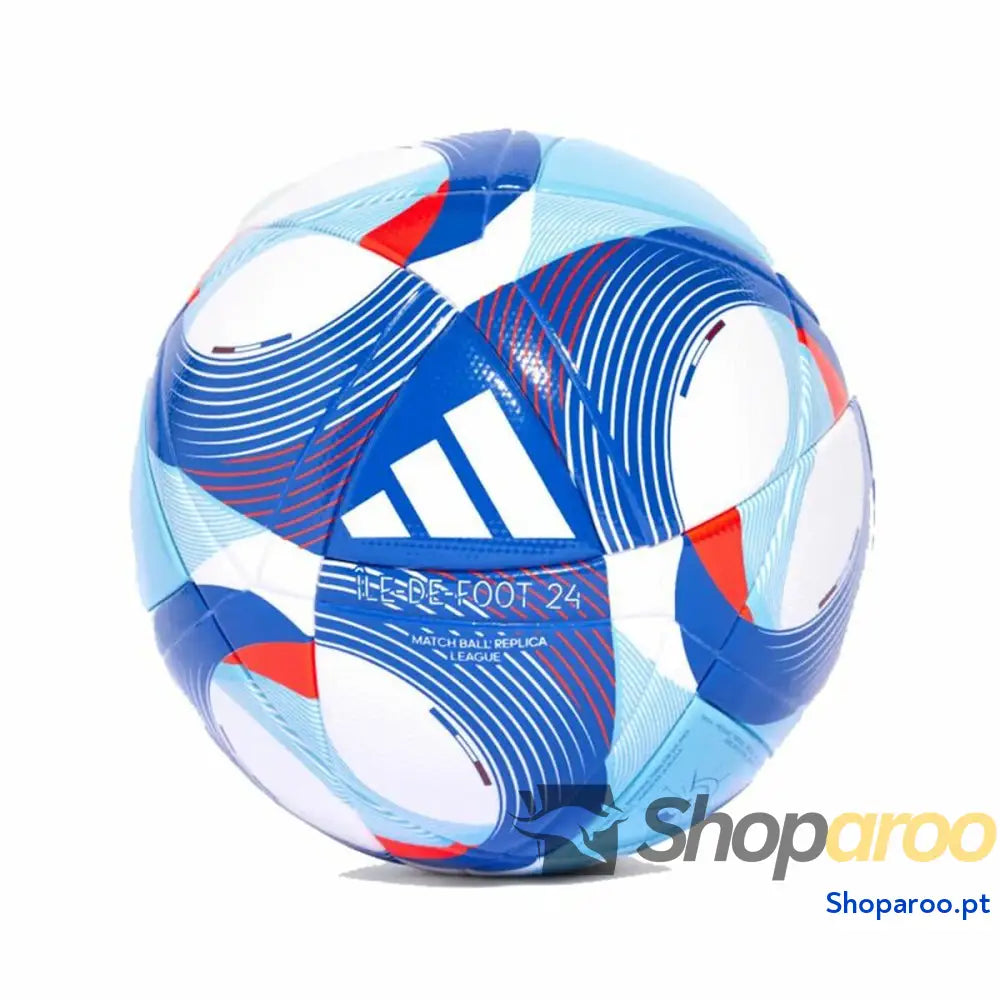 Bola de Futebol Adidas Ile de Foot 24 League Azul Tamanho 5
