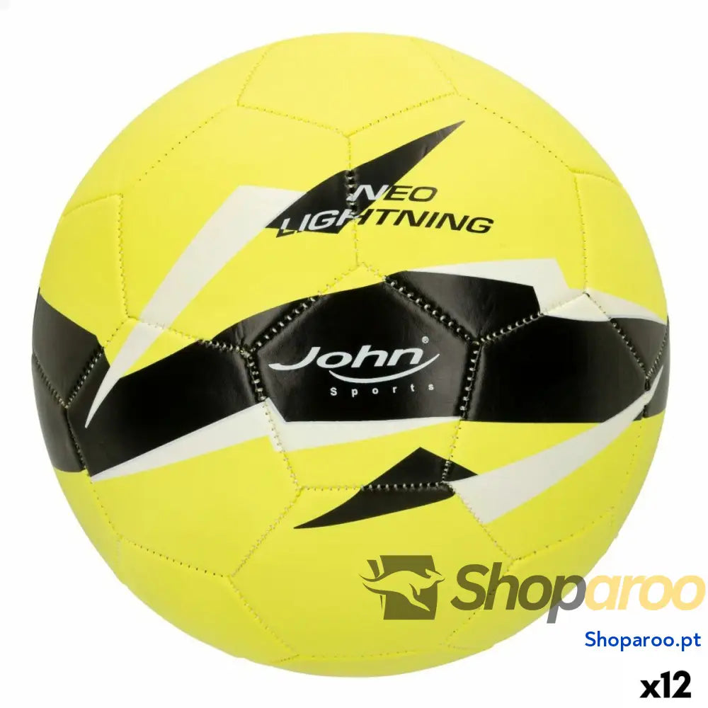 Bola de Futebol John Sports World Star 5 Ø 22 cm Couro Sintético (12 Unidades)