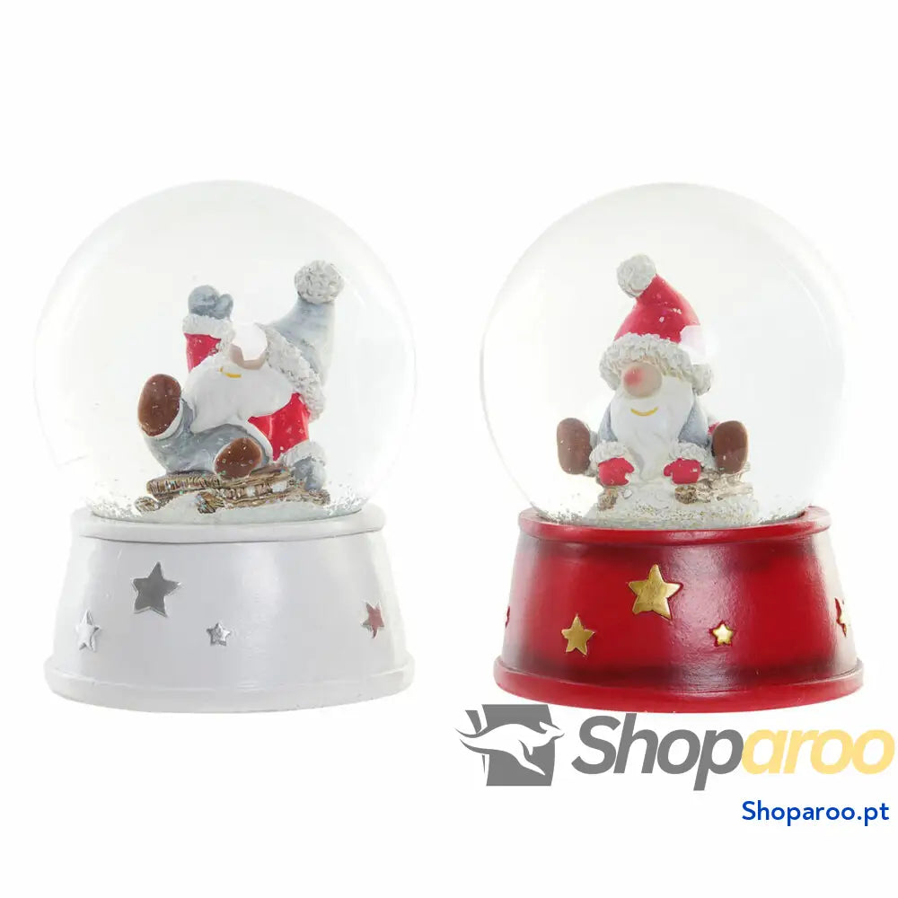 Bola de Natal DKD Home Decor Resina Cristal Pai (2 pcs) (9.5 x 9.5 13.5 cm)