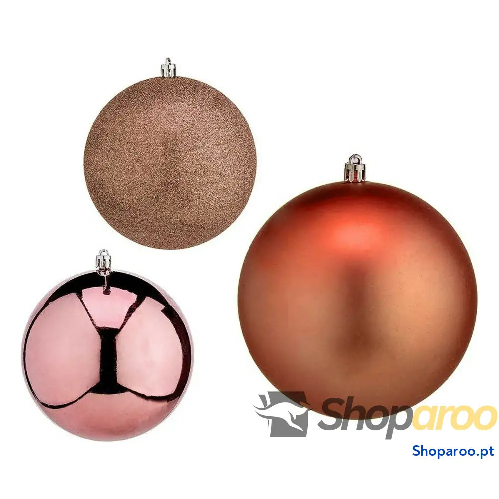 Bola de Natal Krist + 00786 Cobre Plástico Ø 12 cm 6 Unidades
