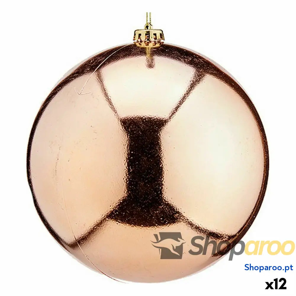 Bola de Natal Krist + 00845 Cobre Plástico (12 Unidades)