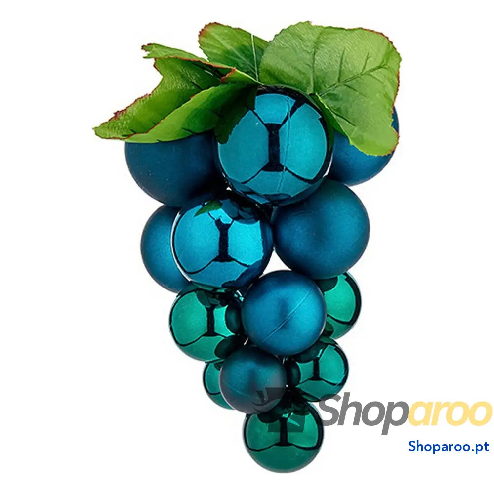 Bola de Natal Krist + 01842 Azul Plástico Uvas Pequeno
