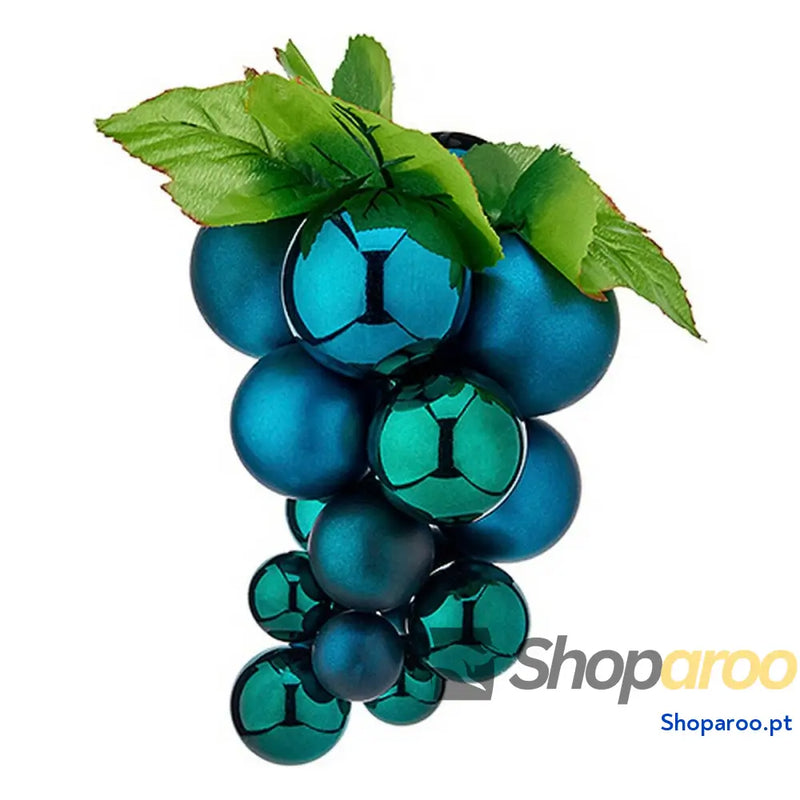 Bola de Natal Krist + 01852 Azul Plástico Uvas