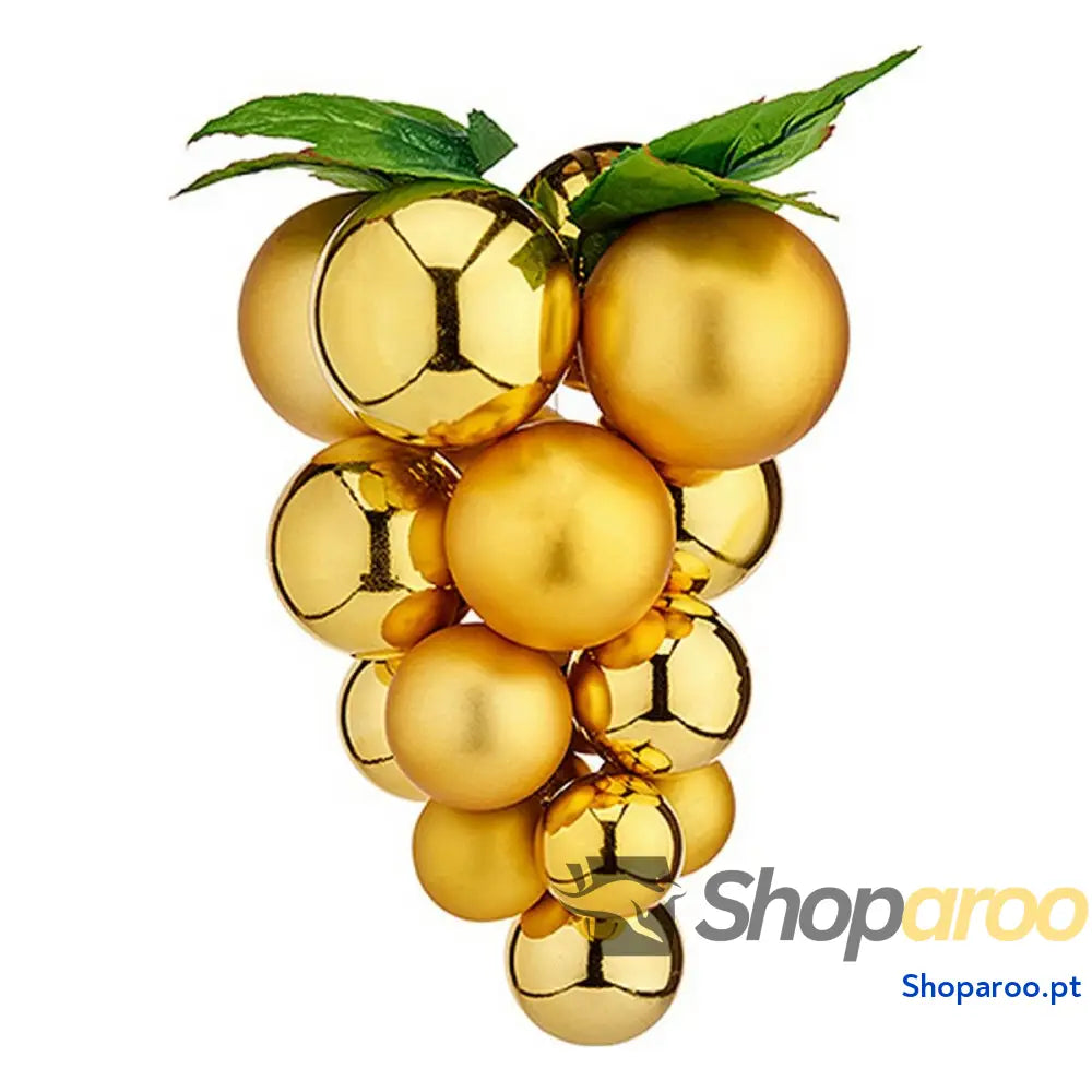 Bola de Natal Krist + 01856 Dourado Plástico Uvas