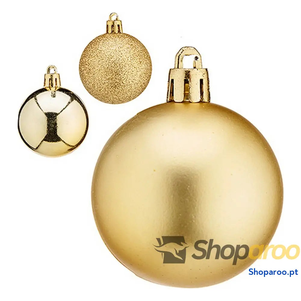 Bola de Natal Ø 5 cm Dourado Plástico x 6