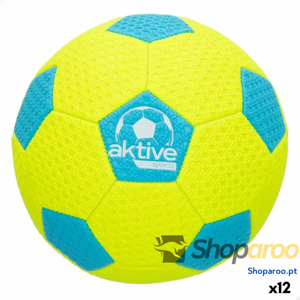 Bola de praia Aktive Neon 5 PVC Borracha (12 Unidades)