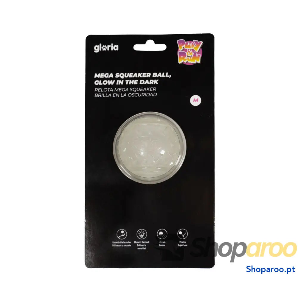 Bola para Animais de Estimação Gloria PLAY AND RUN Amarelo TPR 6,35 cm