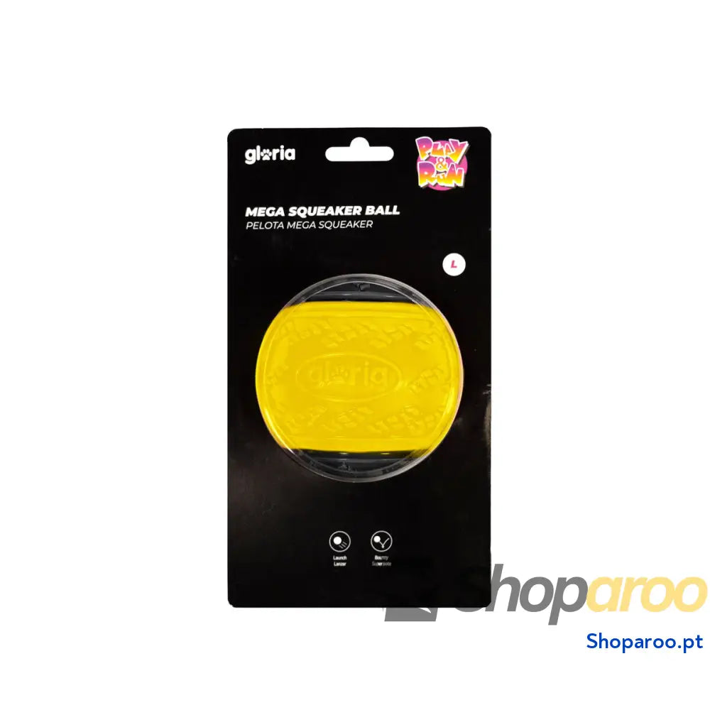 Bola para Animais de Estimação Gloria PLAY AND RUN Amarelo TPR L 8,89 cm