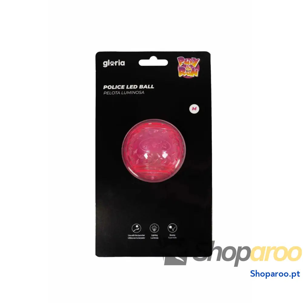 Bola para Animais de Estimação Gloria PLAY AND RUN Cor de Rosa TPR 6,35 cm
