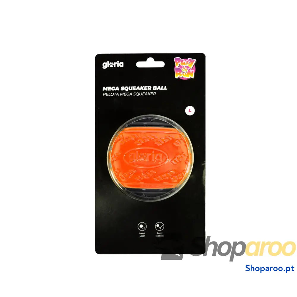 Bola para Animais de Estimação Gloria PLAY AND RUN Laranja TPR L 8,89 cm