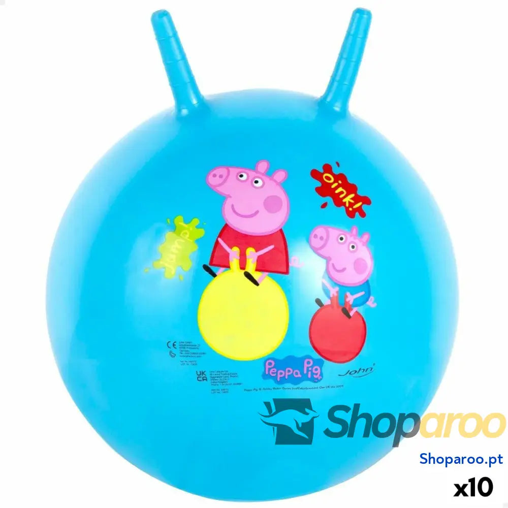 Bola Saltitante Peppa Pig Ø 45 cm Azul (10 Unidades)