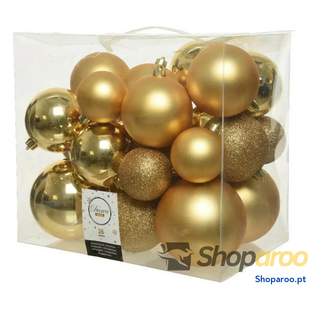 Bolas de Natal Decoris Dourado