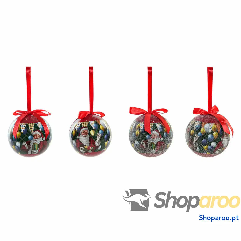 Bolas de Natal DKD Home Decor Pai PVC (7 pcs) (7.5 x 7.5 12 cm)