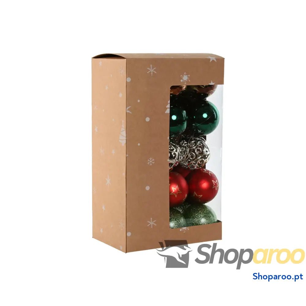 Bolas de Natal Home ESPRIT Multicolor PVC 18 x 12 30 cm (30 Peças)