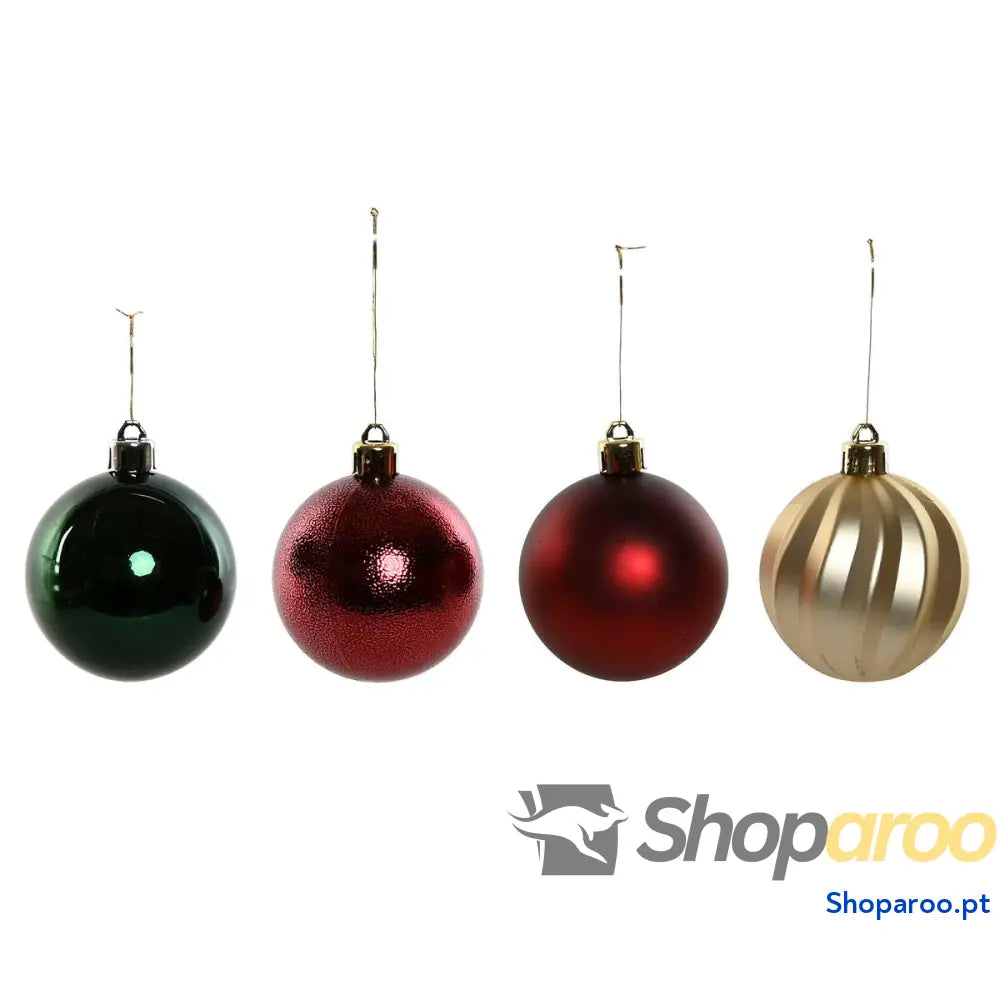 Bolas de Natal Home ESPRIT Vermelho Verde Polietileno 28 x 12 42 cm (34 Peças)