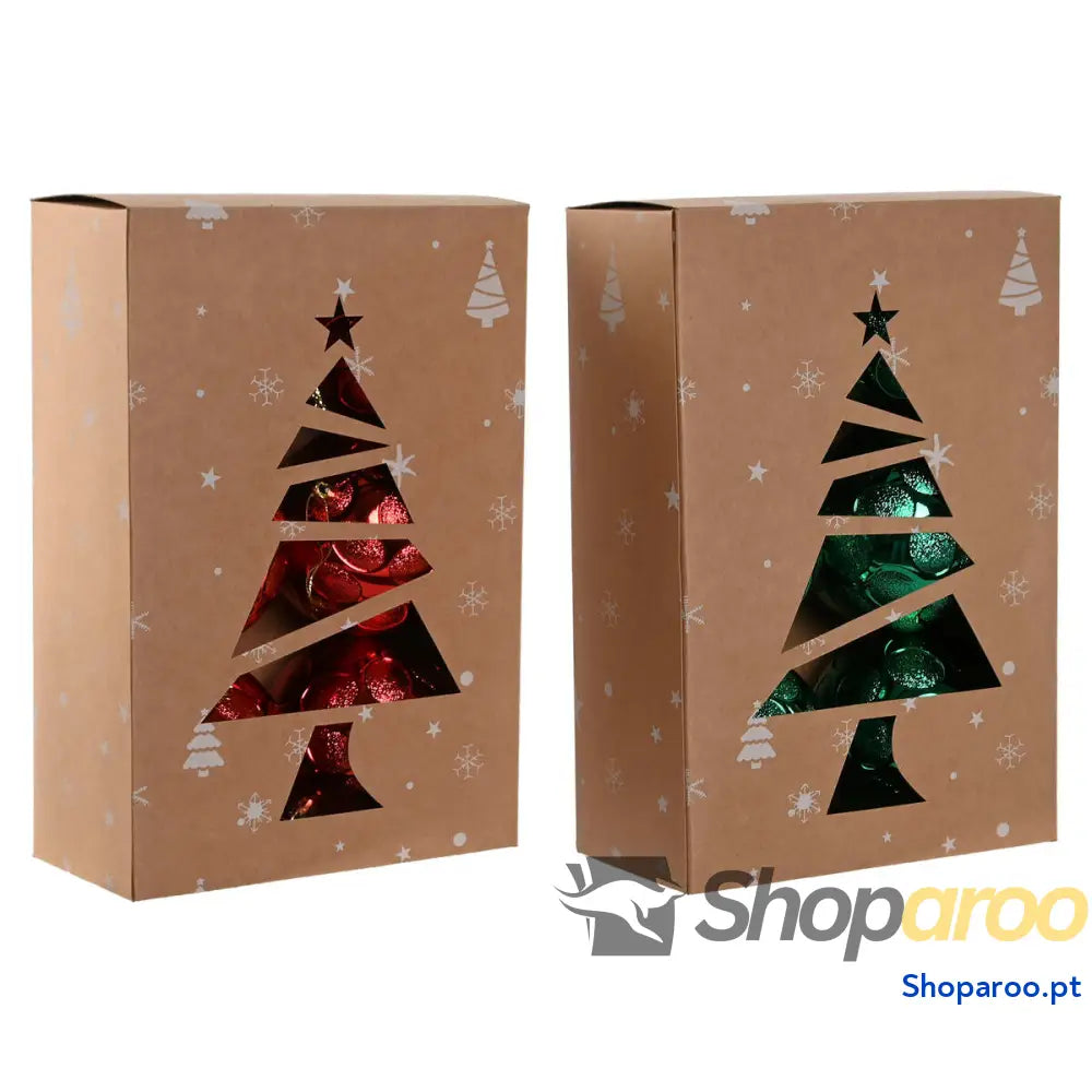 Bolas de Natal Home ESPRIT Vermelho Verde PVC 20 x 10 30 cm (2 Unidades)