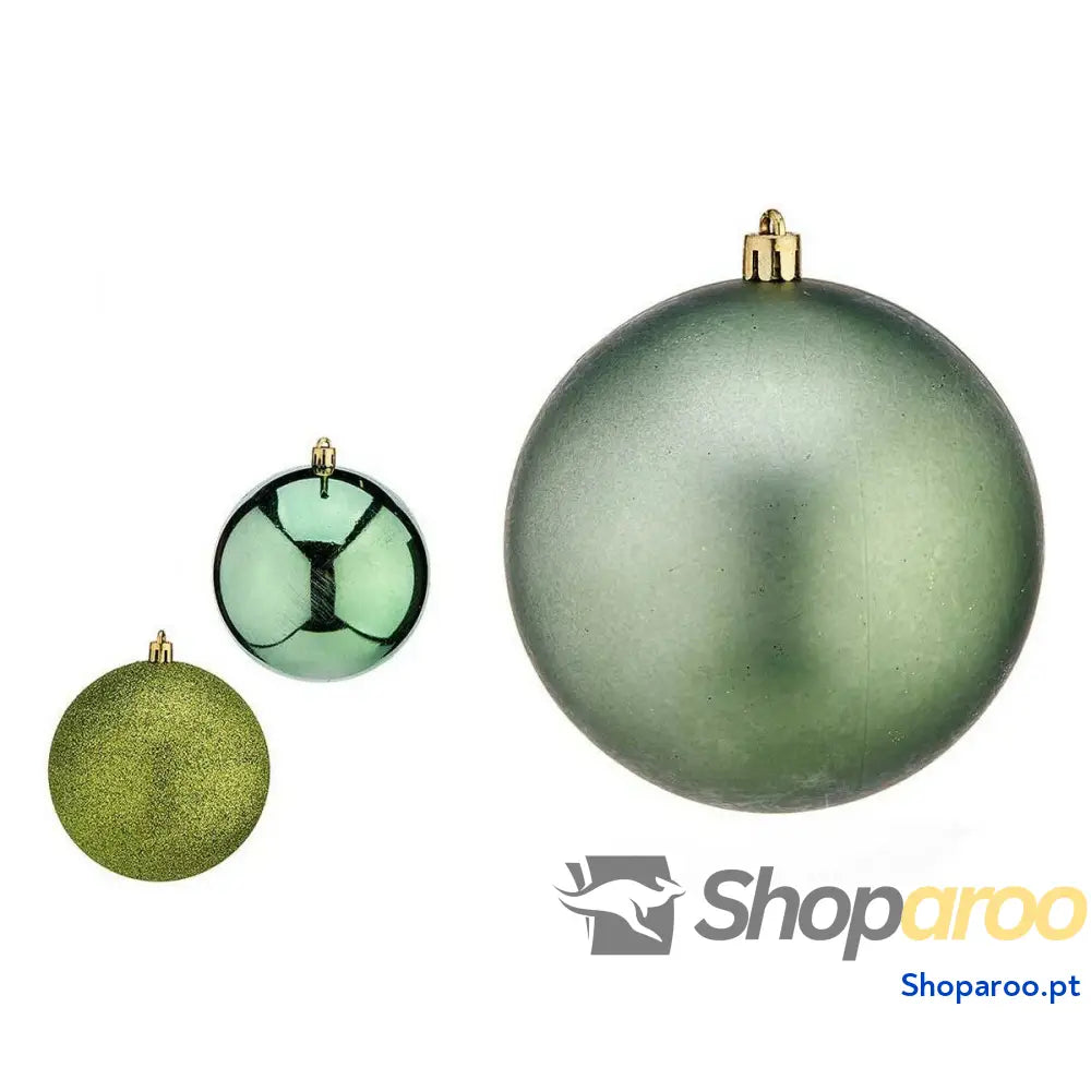 Bolas de Natal Krist + 00805 Verde Plástico Ø 10 cm 6 Unidades
