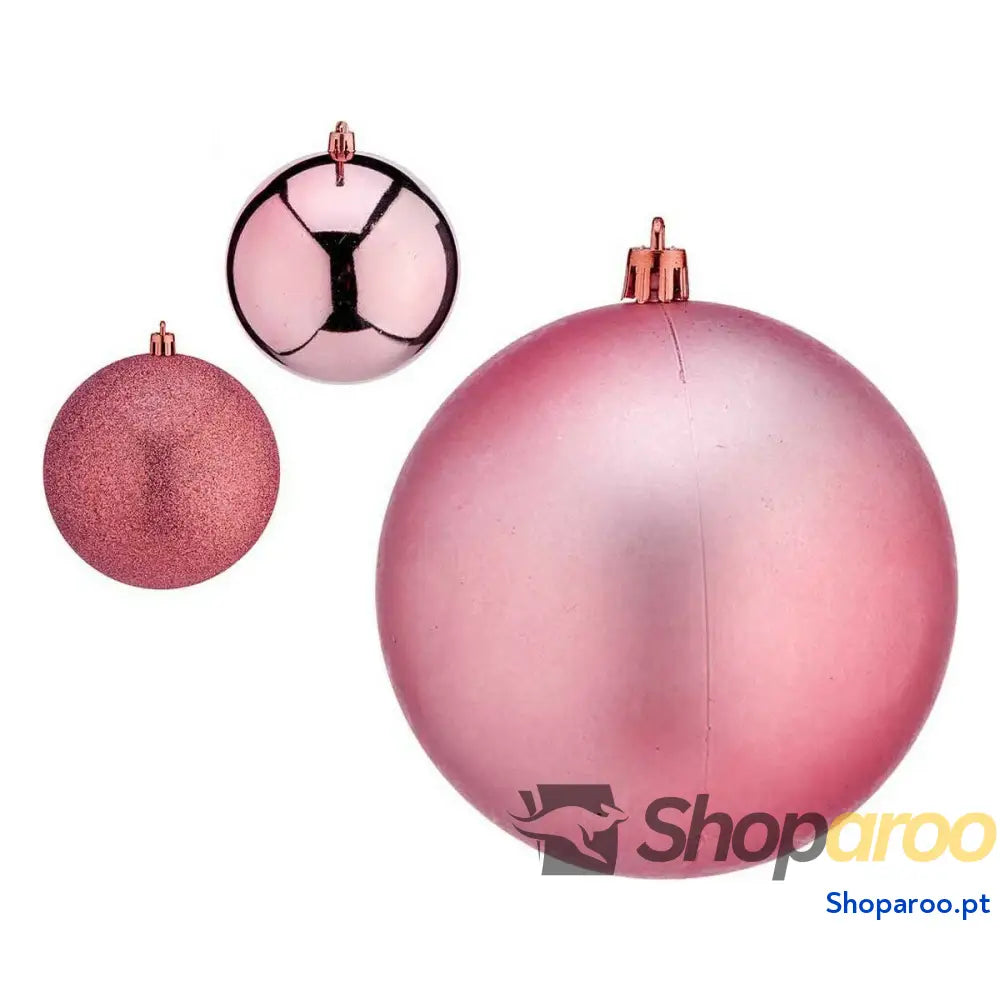 Bolas de Natal Krist + 00810 Cor Rosa Plástico Ø 12 cm 6 Unidades