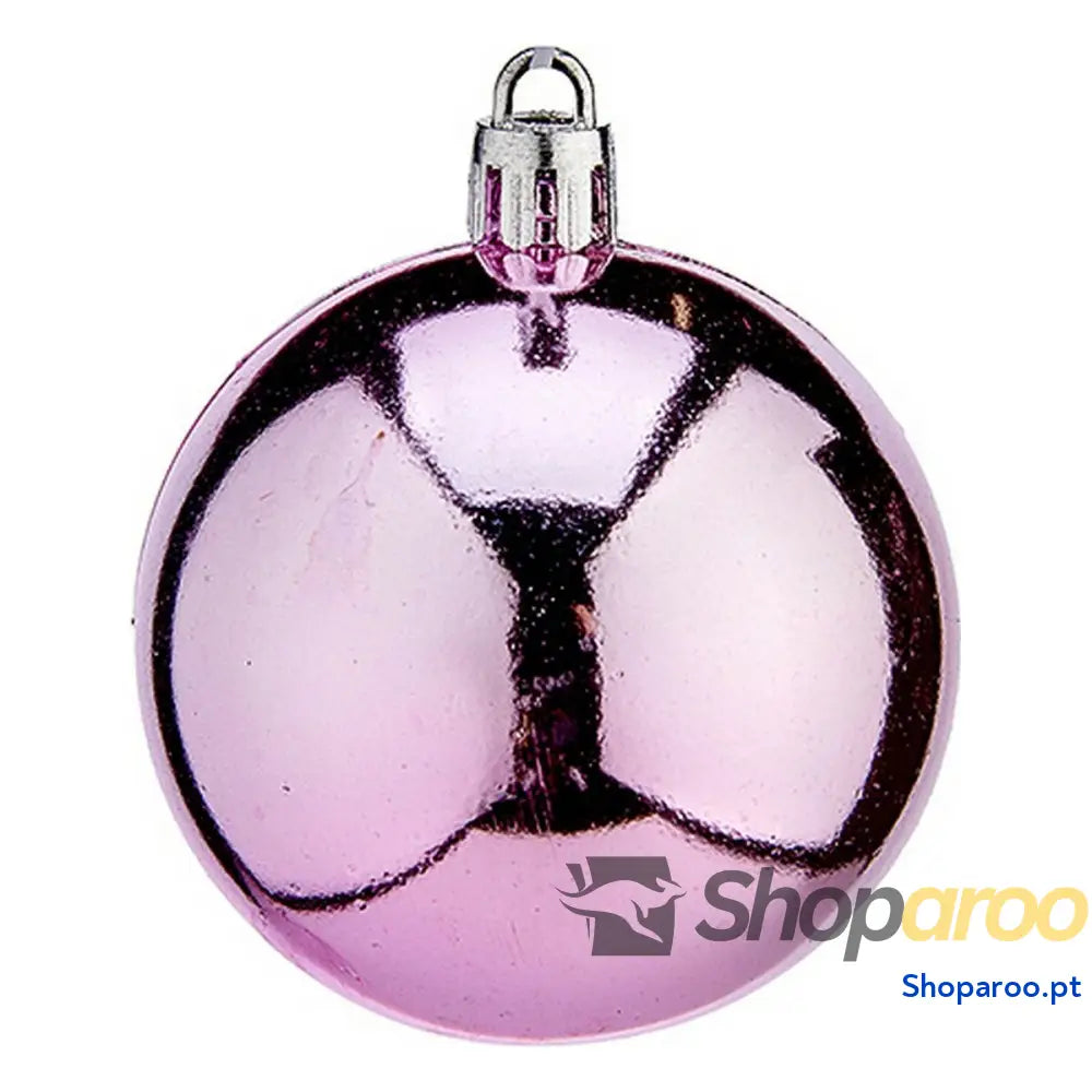 Bolas de Natal Krist + K1912477 4 Cor Rosa Plástico Ø 6 cm 24 Unidades