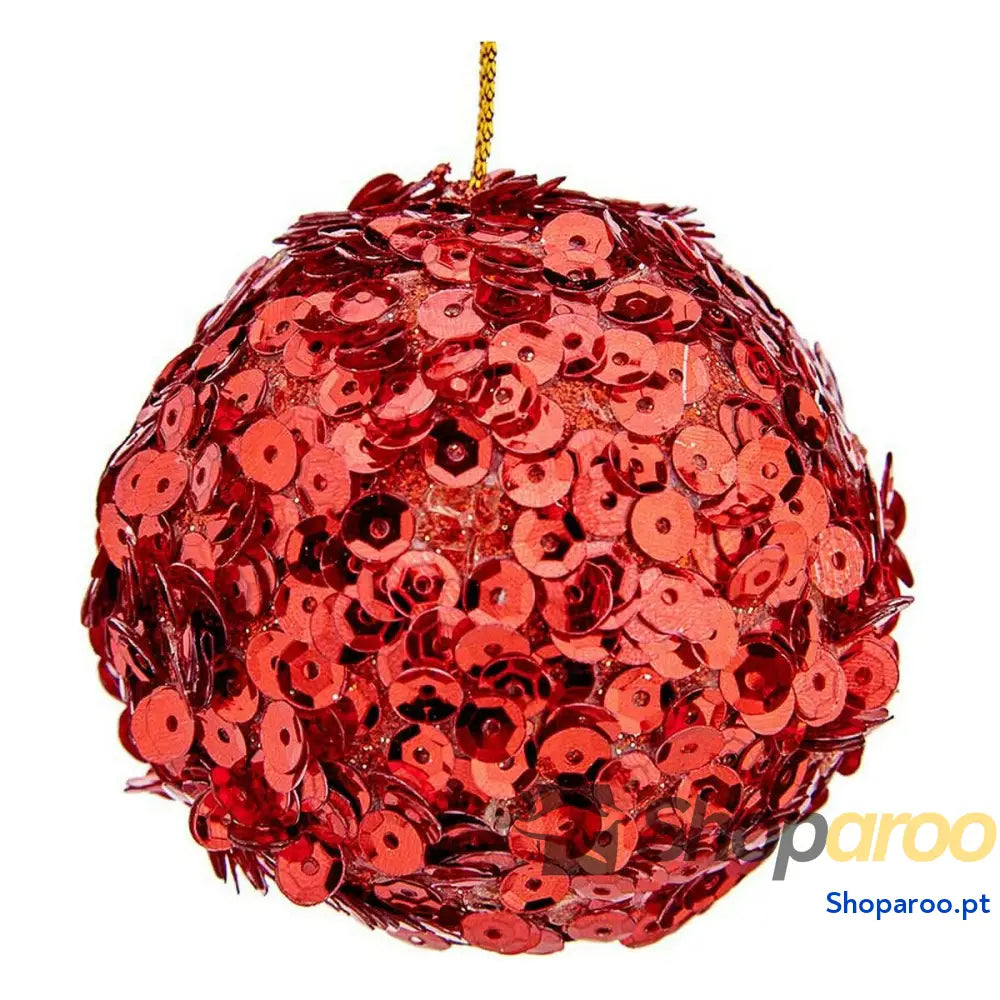 Bolas de Natal Krist + Vermelho Plástico Ø 10 cm 6 Unidades