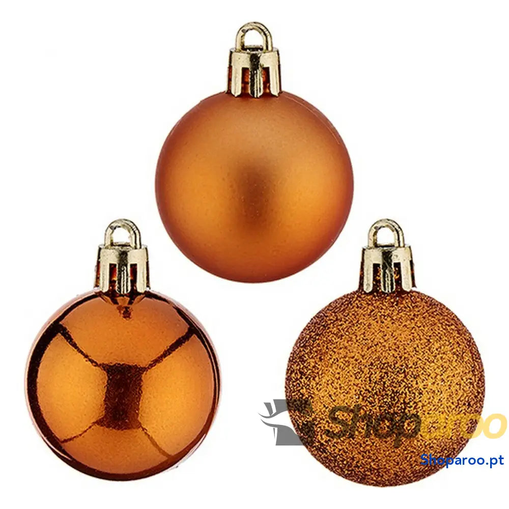 Bolas de Natal Ø 4 cm 12 Unidades Laranja Plástico x 5