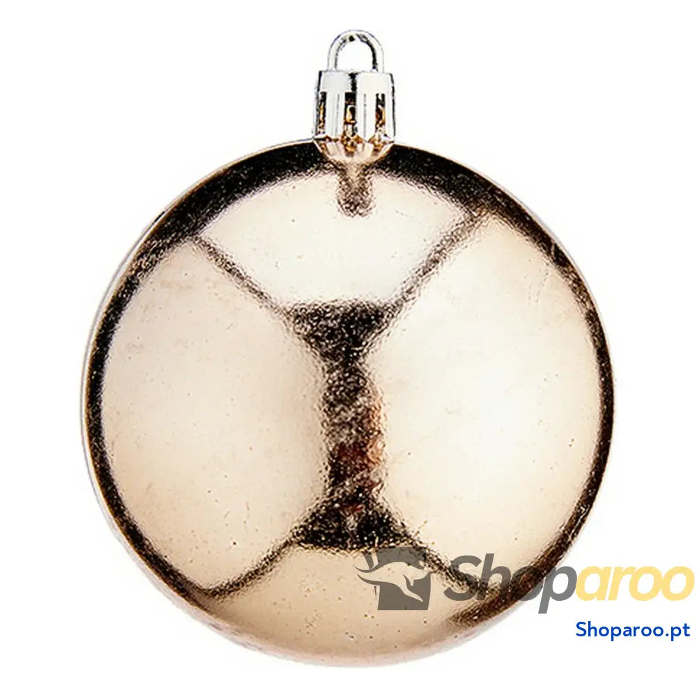 Bolas de Natal Ø 7 cm 12 Unidades Champagne Plástico