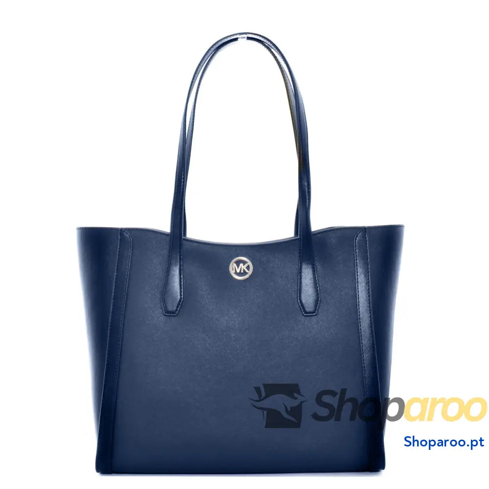 Bolsa a Tiracolo Michael Kors Leida Azul 33 X 30 X 12 CM