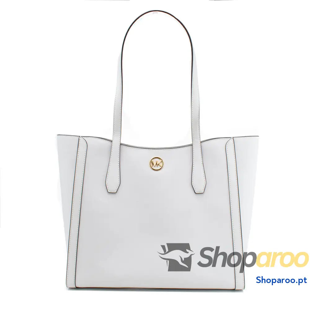 Bolsa a Tiracolo Michael Kors Leida Branco 34 x 29 12 cm