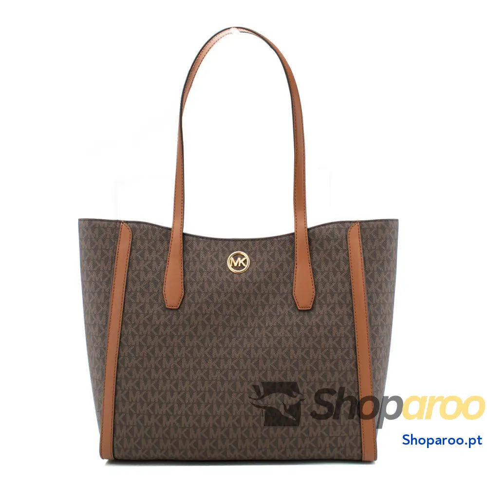 Bolsa a Tiracolo Michael Kors Leida Castanho 34 x 29 x 12 cm