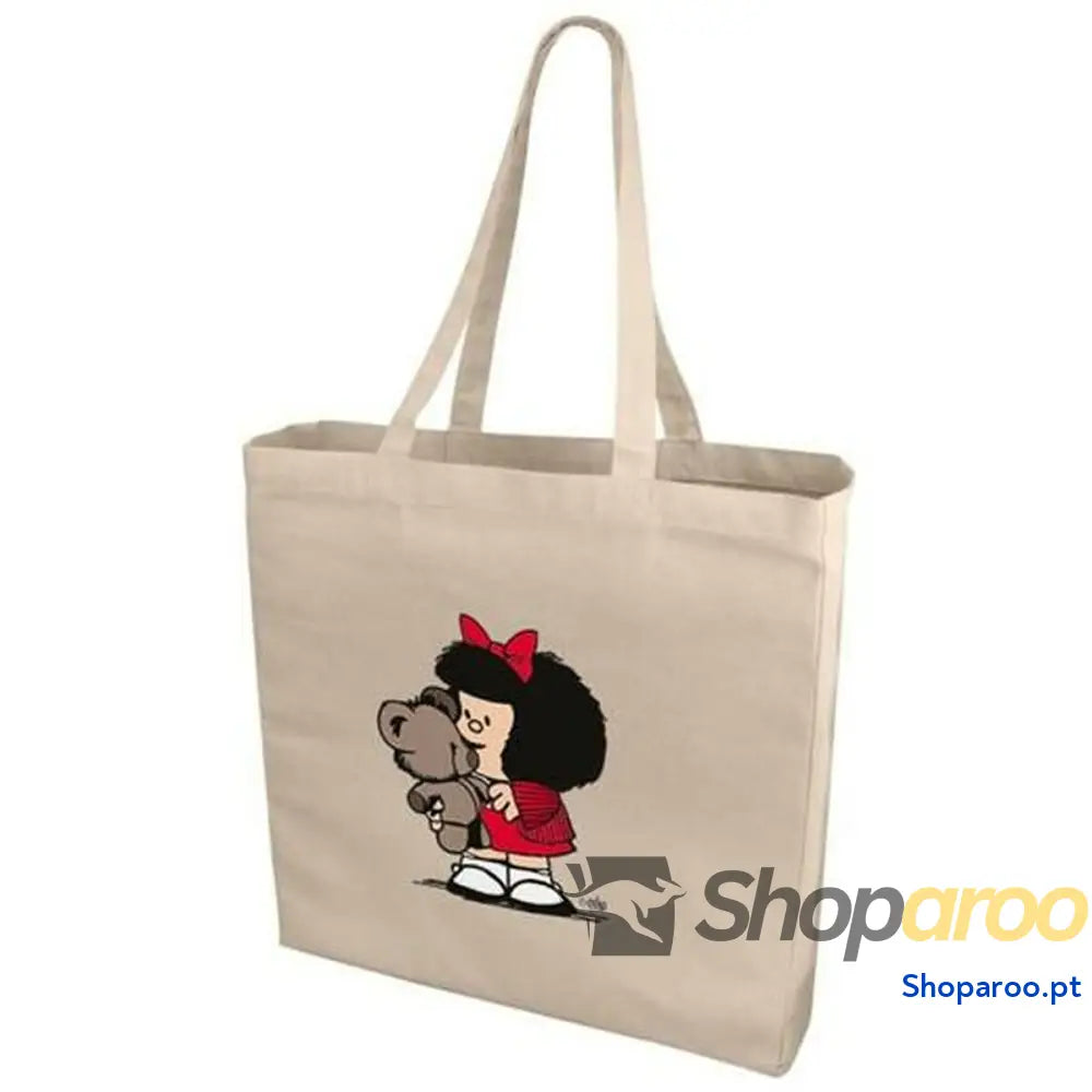 Bolsa de Algodão Mafalda 38,5 x 40,5 x 9,5 cm Urso