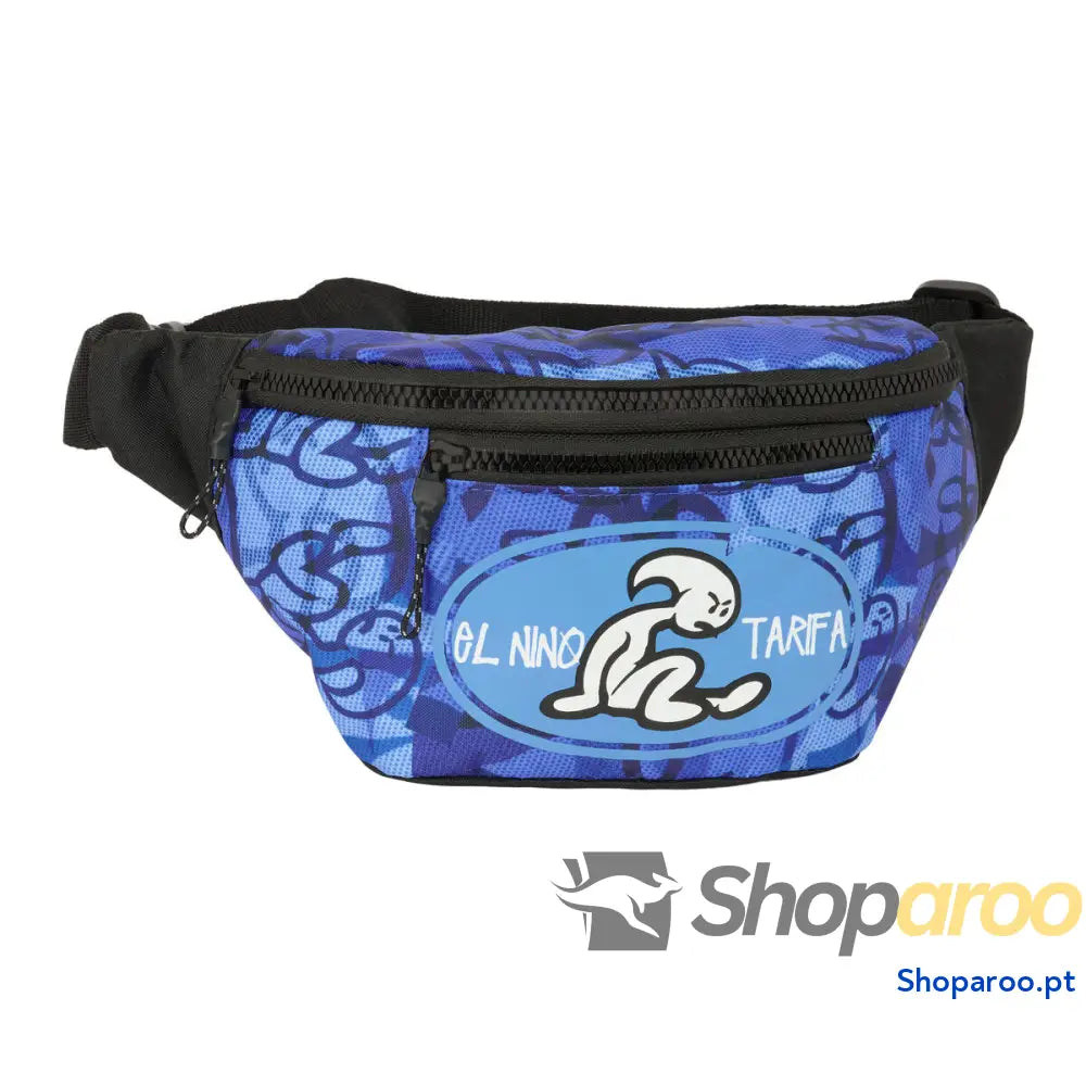 Bolsa de Cintura El Niño Roller Azul Preto 23 x 12 x 9 cm