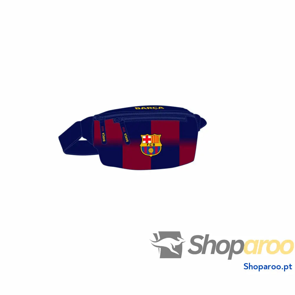 Bolsa de Cintura F.C. Barcelona Azul Grená Desportivo 23 x 12 x 9 cm