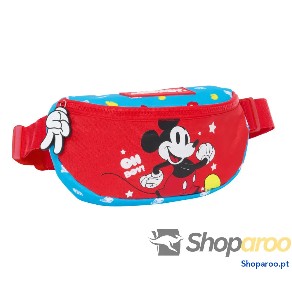 Bolsa de Cintura Mickey Mouse Clubhouse Fantastic Azul Vermelho 23 x 14 x 9 cm