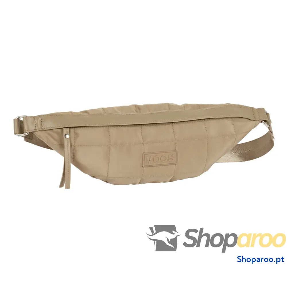 Bolsa de Cintura Moos Camel Camel Acolchoado 41 x 15.5 x 7 cm