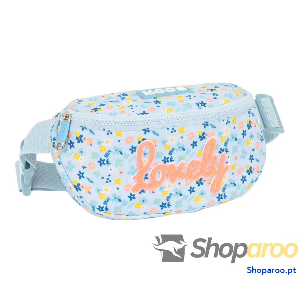 Bolsa de Cintura Moos Lovely Azul Claro 23 x 14 x 9 cm