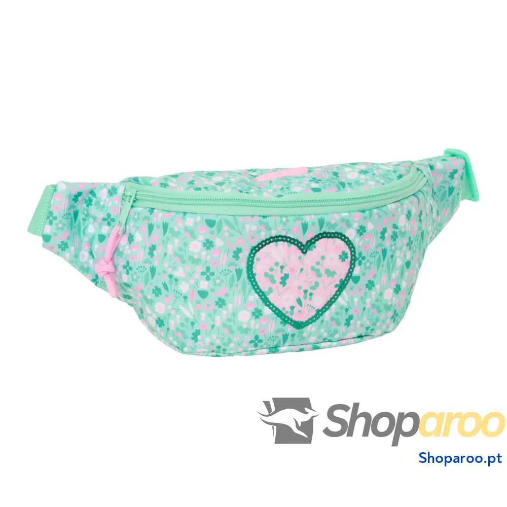 Bolsa de Cintura Safta Cuore Menta 23 x 12 x 9 cm